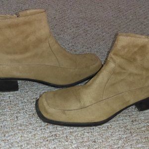 Predictions Tan Suede Ankle Boots - Size 13